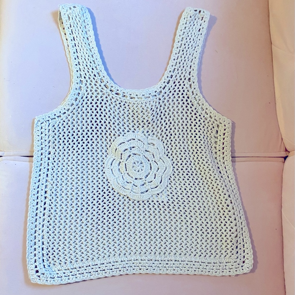 Jessica Simpson Cream Knit Tank Top